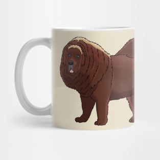 Tibetan Mastiff dog cartoon illustration Mug